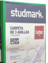 CARPETA 3 ANILLAS CARTA 1/2¨P/100 HJS 